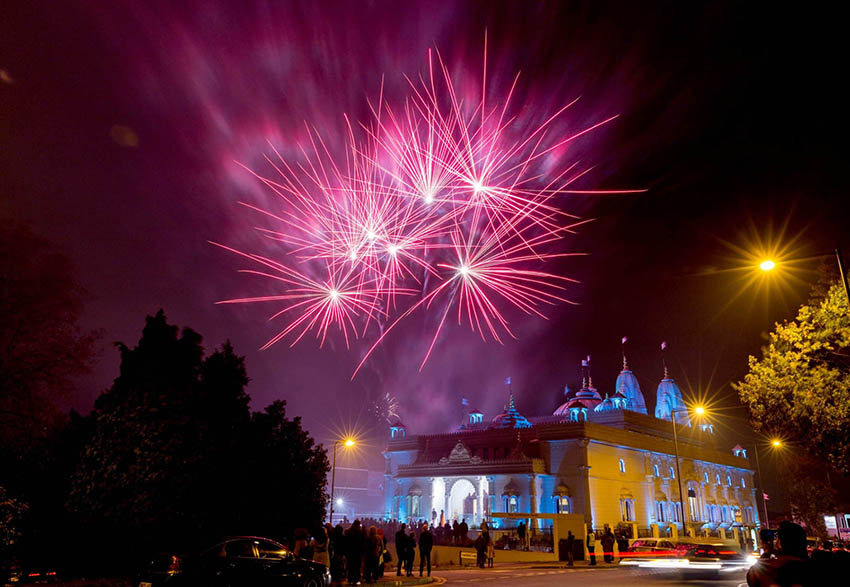 Diwali fireworks in North London 