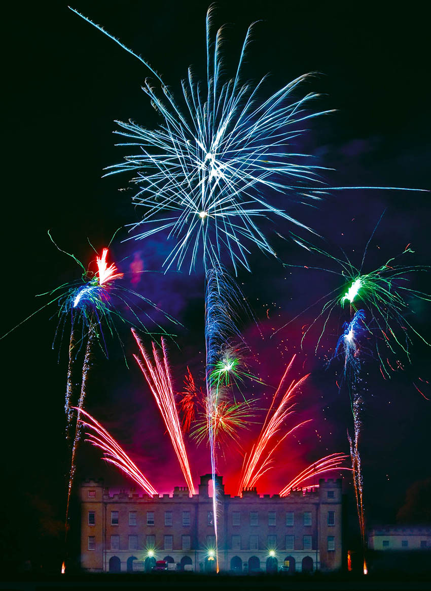  Firework display at the stunning Syon House in London 