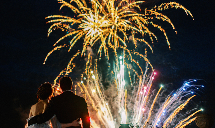 London Wedding Fireworks