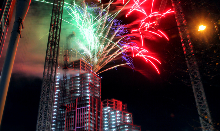 Roof Top Firework Displays in London