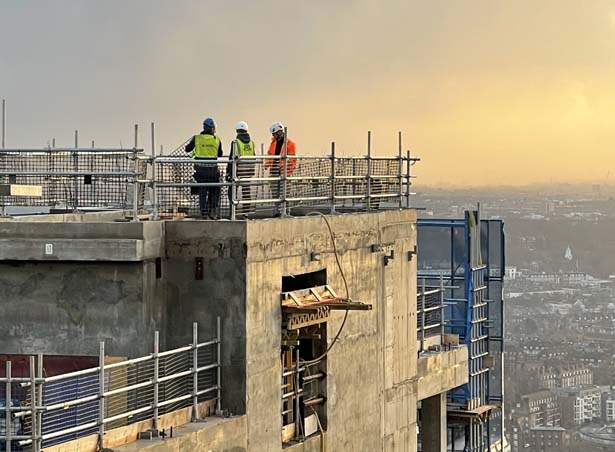 Roof top firework displays in central London