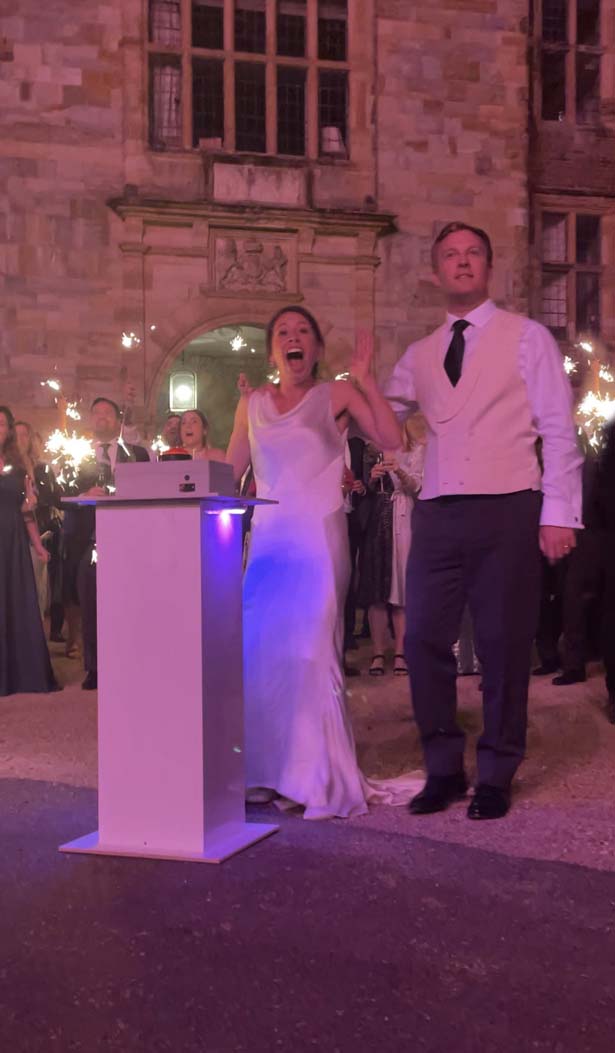 Wedding Fireworks at Penshurst Place